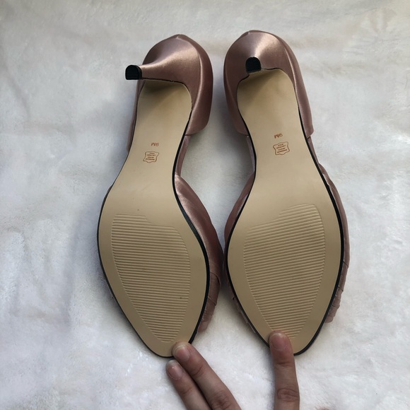 Caparros rose pink peep toe heels pumps formal 9m - Picture 5 of 6